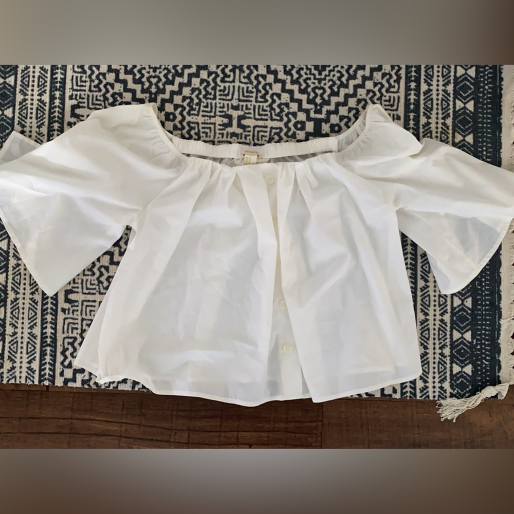 Forever 21 Off-Shoulder White Blouse